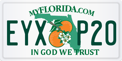 FL license plate EYXP20