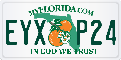 FL license plate EYXP24