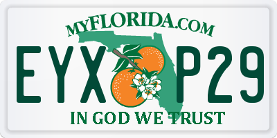 FL license plate EYXP29