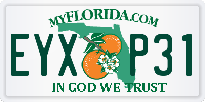 FL license plate EYXP31