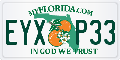 FL license plate EYXP33