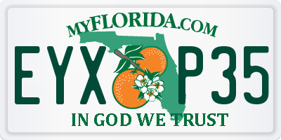 FL license plate EYXP35