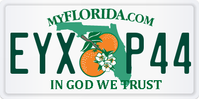 FL license plate EYXP44