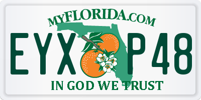 FL license plate EYXP48