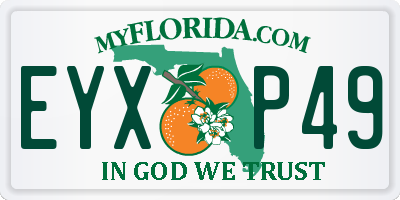 FL license plate EYXP49
