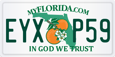 FL license plate EYXP59