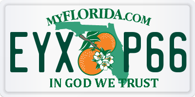 FL license plate EYXP66