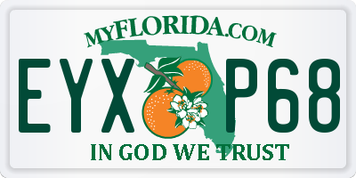 FL license plate EYXP68