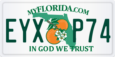 FL license plate EYXP74