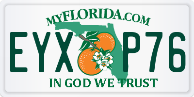 FL license plate EYXP76