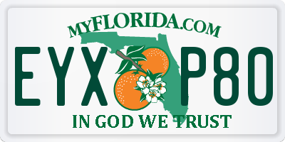 FL license plate EYXP80