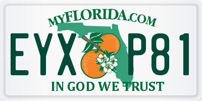 FL license plate EYXP81