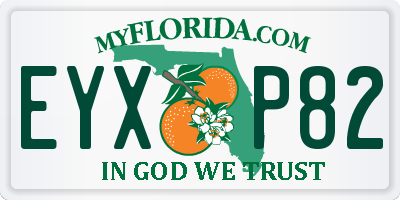 FL license plate EYXP82