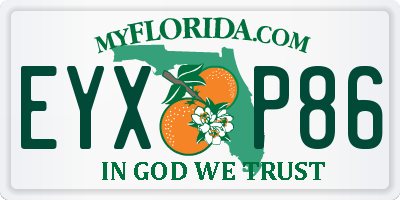 FL license plate EYXP86