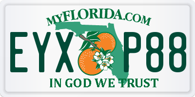 FL license plate EYXP88