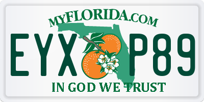 FL license plate EYXP89