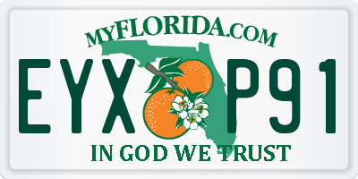FL license plate EYXP91