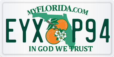 FL license plate EYXP94