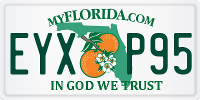 FL license plate EYXP95