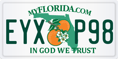FL license plate EYXP98