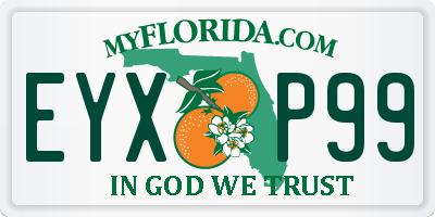FL license plate EYXP99