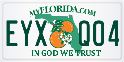 FL license plate EYXQ04