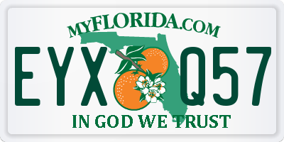 FL license plate EYXQ57