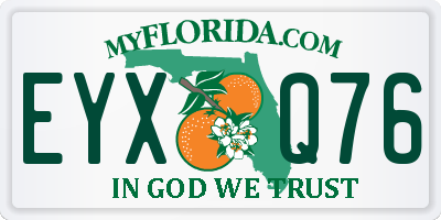 FL license plate EYXQ76