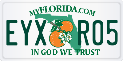 FL license plate EYXR05