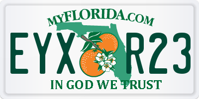 FL license plate EYXR23