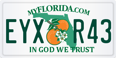 FL license plate EYXR43
