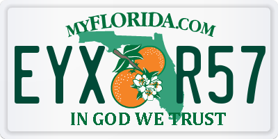FL license plate EYXR57