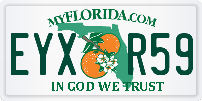 FL license plate EYXR59