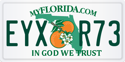 FL license plate EYXR73