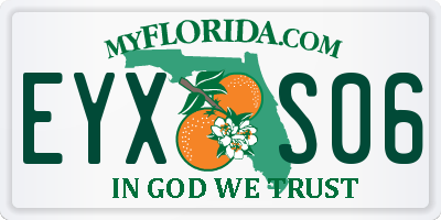 FL license plate EYXS06