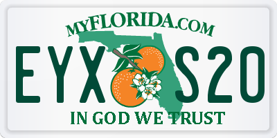 FL license plate EYXS20