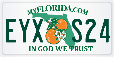 FL license plate EYXS24