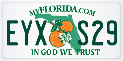 FL license plate EYXS29