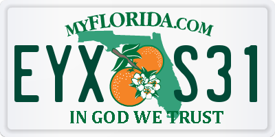 FL license plate EYXS31