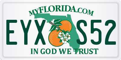 FL license plate EYXS52