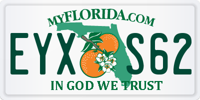 FL license plate EYXS62