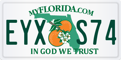 FL license plate EYXS74