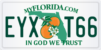 FL license plate EYXT66