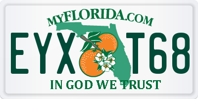 FL license plate EYXT68