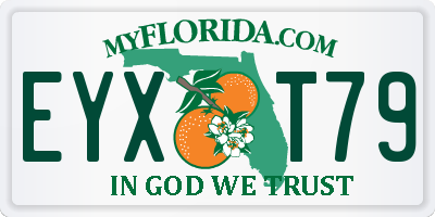 FL license plate EYXT79