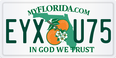 FL license plate EYXU75