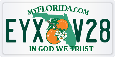 FL license plate EYXV28