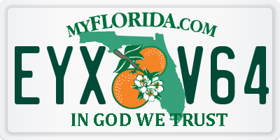 FL license plate EYXV64