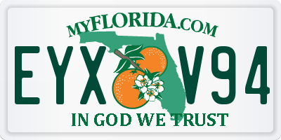 FL license plate EYXV94