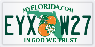 FL license plate EYXW27
